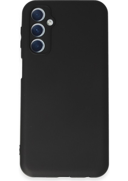 Samsung Galaxy M34 5g Kılıf Slikon Kılıf Düz Renk Kılıf Koruyucu Kılıf - Siyah