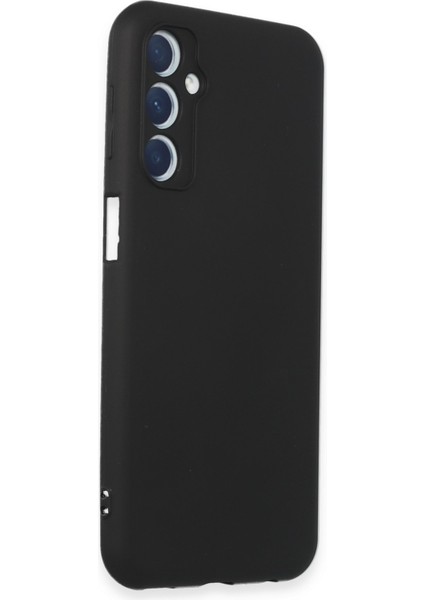 Samsung Galaxy M34 5g Kılıf Slikon Kılıf Düz Renk Kılıf Koruyucu Kılıf - Siyah