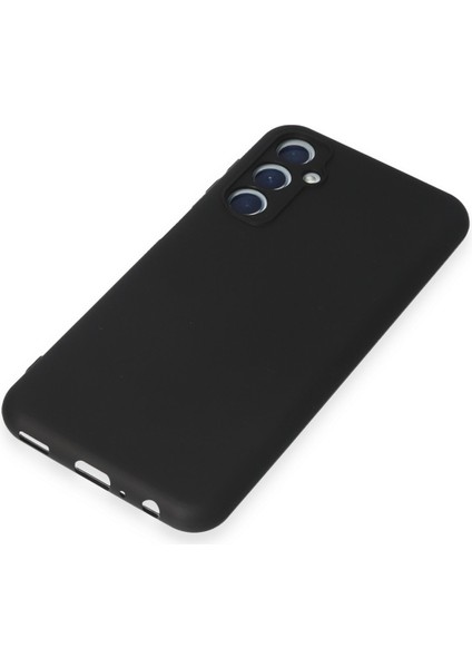 Samsung Galaxy M34 5g Kılıf Slikon Kılıf Düz Renk Kılıf Koruyucu Kılıf - Siyah