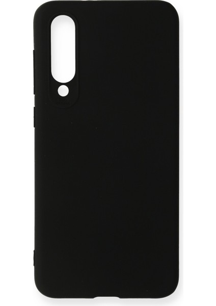 Xiaomi Mi 9 Se Kılıf Slikon Kılıf Düz Renk Kılıf Koruyucu Kılıf - Siyah
