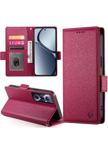 Realme C65 Flip Cüzdan Günlük Kullanım Kart Yuvaları Iş Için Flip Case (Yurt Dışından)
