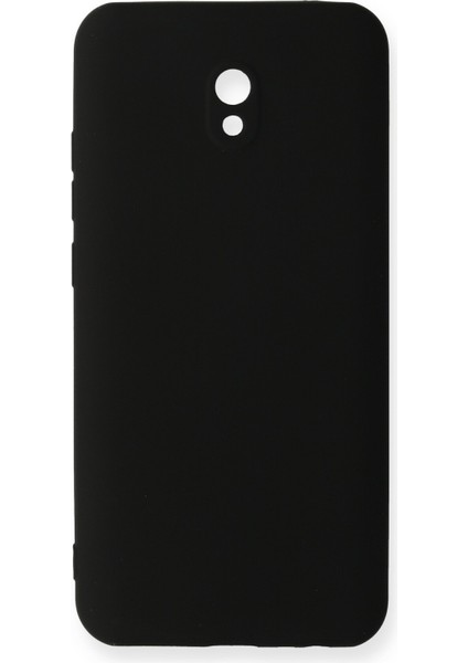 Xiaomi Redmi 8A Kılıf Slikon Kılıf Düz Renk Kılıf Koruyucu Kılıf - Siyah