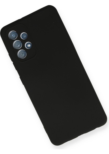 Samsung Galaxy A52S Kılıf Slikon Kılıf Düz Renk Kılıf Koruyucu Kılıf - Siyah