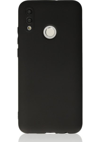 Huawei P Smart 2019 Kılıf Slikon Kılıf Düz Renk Kılıf Koruyucu Kılıf - Siyah