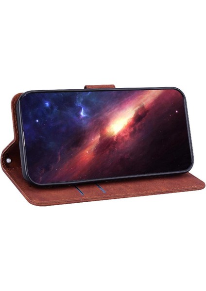 Realme Gt Neo6 Se Geometrik Kabartmalı Cüzdan Kapak Premium Pu Için Flip Case (Yurt Dışından)