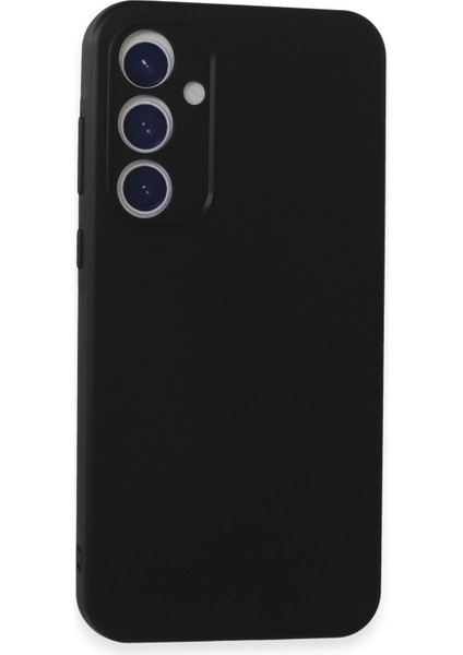 Samsung Galaxy A35 5g Kılıf Slikon Kılıf Düz Renk Kılıf Koruyucu Kılıf - Siyah