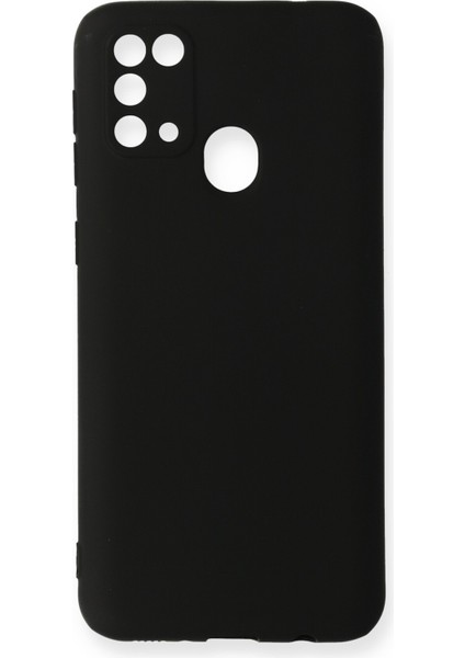 Samsung Galaxy M31 Kılıf Slikon Kılıf Düz Renk Kılıf Koruyucu Kılıf - Siyah