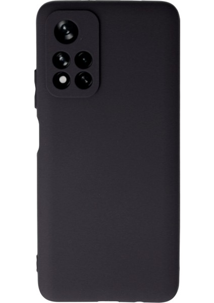 Xiaomi Redmi Note 11T Kılıf Slikon Kılıf Düz Renk Kılıf Koruyucu Kılıf - Siyah