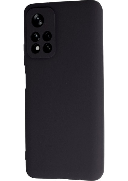 Xiaomi Redmi Note 11T Kılıf Slikon Kılıf Düz Renk Kılıf Koruyucu Kılıf - Siyah