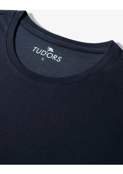 Unisex 3'lü Paket Lacivert-Beyaz-Haki Rengi Slim Fit Dar Kesim %100 Pamuk Bisiklet Yaka Tişört modelleri