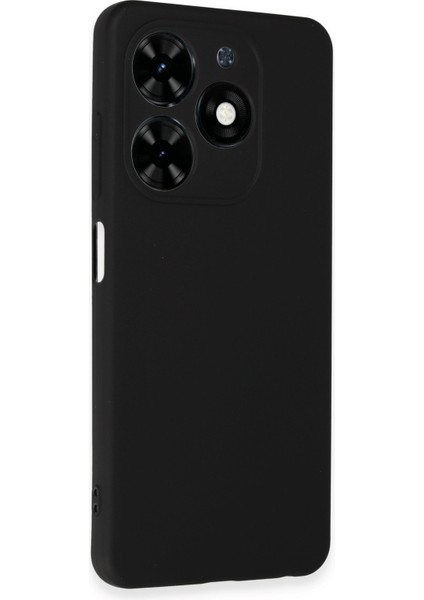 Tecno Spark Go 2024 Kılıf Slikon Kılıf Düz Renk Kılıf Koruyucu Kılıf - Siyah fiyatları