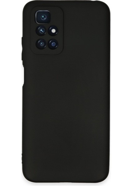 Xiaomi Redmi 10 2022 Kılıf Slikon Kılıf Düz Renk Kılıf Koruyucu Kılıf - Siyah