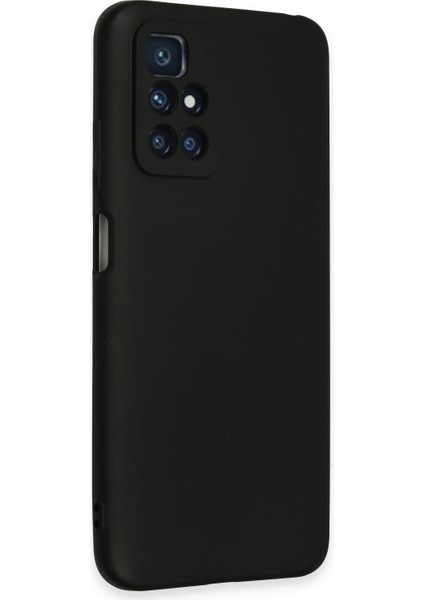 Xiaomi Redmi 10 2022 Kılıf Slikon Kılıf Düz Renk Kılıf Koruyucu Kılıf - Siyah modelleri