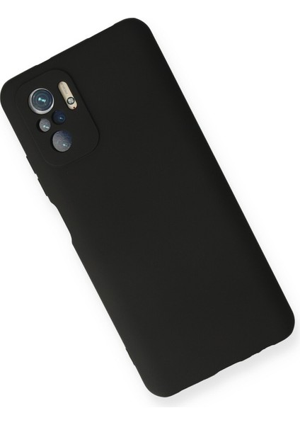 Xiaomi Redmi Note 10 Kılıf Slikon Kılıf Düz Renk Kılıf Koruyucu Kılıf - Siyah modelleri