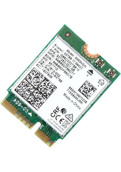 Intel Dual Band Kablosuz Ac 9560 Masaüstü Kiti Için 1730 Mbps Bluetooth 5.0 802.11AC M.2 Cnvı 9560NGW Wifi Kartı (Yurt Dışından)