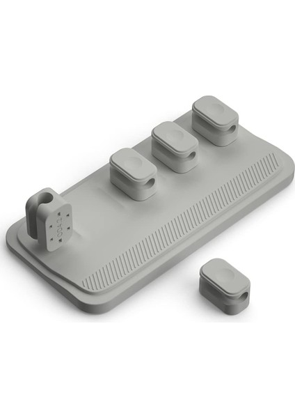 Manyetik Kablo Tutucu, Masaüstü Kablo Tutucu, Kablolar, Diğer Teller, Tahtaya Yapışkanlar, Mermer, Metal, Cam (Gri) (Yurt Dışından)