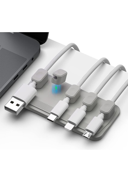 Manyetik Kablo Tutucu, Masaüstü Kablo Tutucu, Kablolar, Diğer Teller, Tahtaya Yapışkanlar, Mermer, Metal, Cam (Gri) (Yurt Dışından) fiyatları