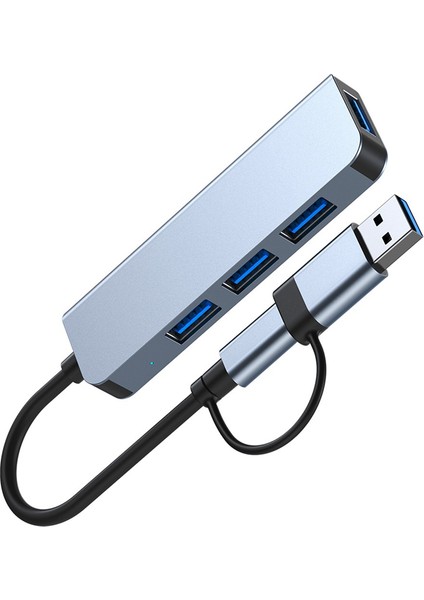 Port USB 3.0 Hub USB Hub Yüksek Hızlı Tip C Ayırıcı 5 Gbps Pc Bilgisayar Aksesuarları Çoklu Port Hub 4 USB 3.0 2.0 Portu (Yurt Dışından)