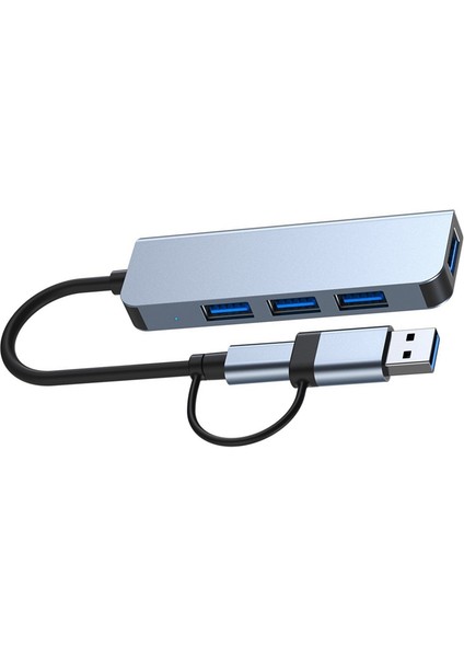 Port USB 3.0 Hub USB Hub Yüksek Hızlı Tip C Ayırıcı 5 Gbps Pc Bilgisayar Aksesuarları Çoklu Port Hub 4 USB 3.0 2.0 Portu (Yurt Dışından)