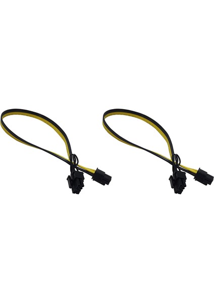 Coolermaster ve Thermaltake Güç Kaynağı Için 2 Adet 6 Pin Erkek - 8 Pin (6+2) Pcı Express Güç Adaptörü Kablosu (Yurt Dışından)