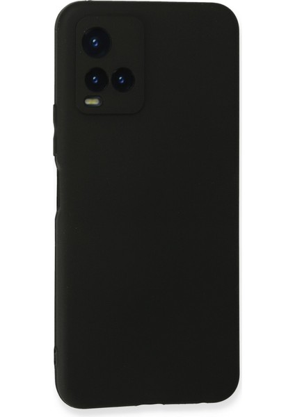 Vivo Y33S Kılıf Slikon Kılıf Düz Renk Kılıf Koruyucu Kılıf - Siyah modelleri