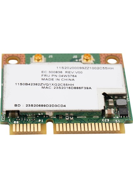 BCM943228HMB 04W3764 Wıfı Kablosuz Bluetooth 4.0 Yarım Mını Pcı-E Kart Kompakt Lenovo E130 E135 E330 E335 E530 E535 E430 (Yurt Dışından)