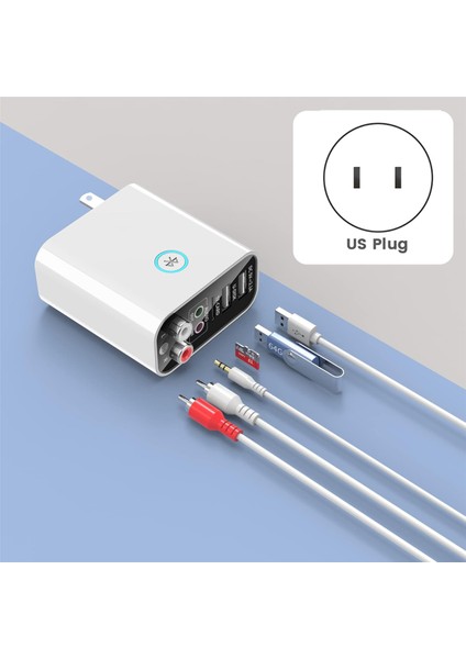 2'si 1 Arada Bluetooth Verici Alıcı Duvar Çok Işlevli Hızlı Şarj Cihazı Uzaktan Kumandalı Bluetooth Ses Adaptörü - Abd Fişi (Yurt Dışından) fiyatları