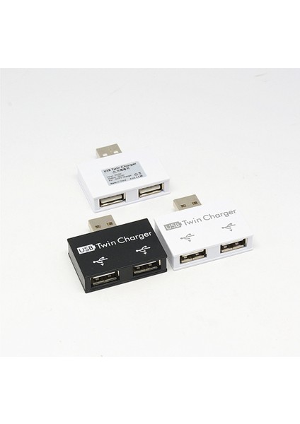 Taşınabilir Mini USB Hub 2 Bağlantı Noktalı Şarj Cihazı Hub Adaptörü USB Splitter Telefon Bilgisayar Için Çift USB Şarj Genişletici Beyaz (Yurt Dışından) fiyatları