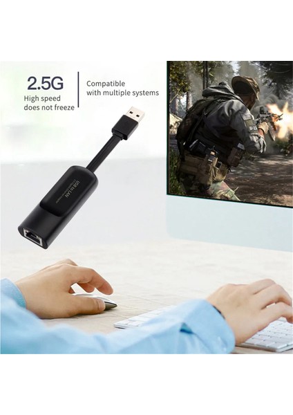 USB 3.0 - RJ45 Ethernet Lan Adaptörü 2500MBPS Gigabit Dizüstü Bilgisayar Harici Kablolu Ağ Dönüştürücü MacBook Ethernet Için (Yurt Dışından) modelleri