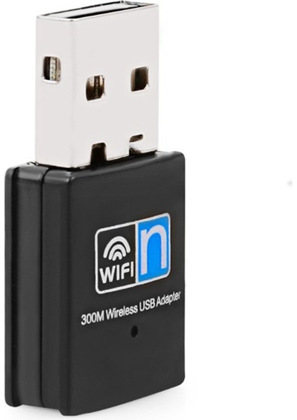 Kablosuz Mini USB Wifi Adaptörü 802.11N 300MBPS Usb2.0 Alıcı Dongle Ağ Kartı Masaüstü Dizüstü Bilgisayar Için (Yurt Dışından)