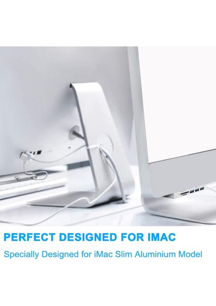 Rocketek Alüminyum Alaşımlı USB 3.0 Hub 3 Bağlantı Noktası Adaptörü Splitter ile Sd/tf Kart Okuyucu iMac 21.5 27 Pro Ince Yekpare Bilgisayar (Yurt Dışından)