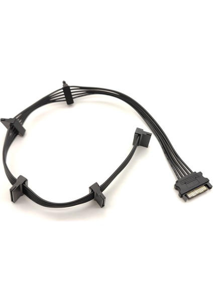 15PIN Sata Güç Kaynağı Splitter Kablo Sabit Disk 1 Erkek 5 Kadın Uzatma Güç Kablosu Dıy Pc Sunucu Için (Yurt Dışından)