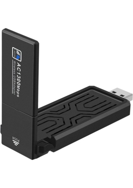 1300 Mbps Usb3.0 Wifi Adaptörü Çift Bant 2.4g 5 Ghz Kablosuz Adaptör Anten USB Ethernet Ağ Kartı Alıcısı Pc Için (Yurt Dışından)