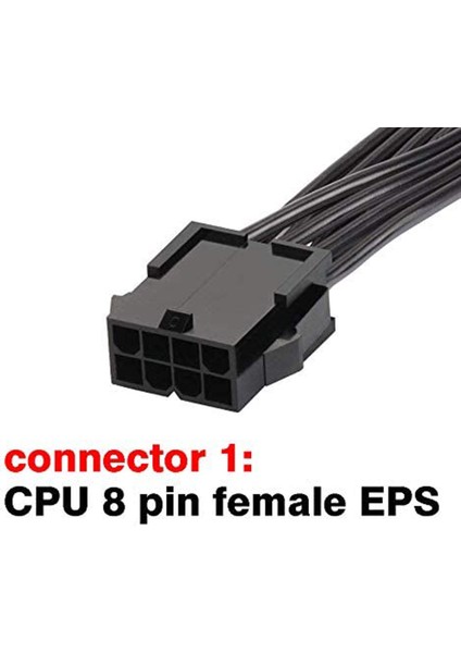 Eps 8 Pin Güç Uzatma Kablosu Atx Cpu 8 Pin Dişi - 8(4+4) Pin Erkek EPS-12V Anakart Için Uzatma Kablosu, 80CM (Yurt Dışından)