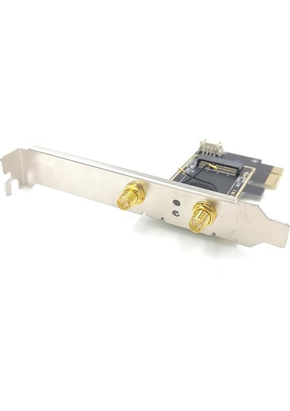 Ngff M2 Kablosuz Kart Pcı-E Pcie Masaüstü Bluetooth Dönüştürücü Adaptör Için 2 Ac Anten ile Intel AX200 9260AC 8265NGW (Yurt Dışından)