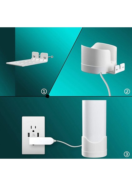 Tp-Link Deco M4/e4/p9/s4 Için Ofis Için Kablo Yönetimi ile Yönlendirici Duvara Montaj Braketi Mesh Wifi Sistemi Depolama Braketi (Yurt Dışından)