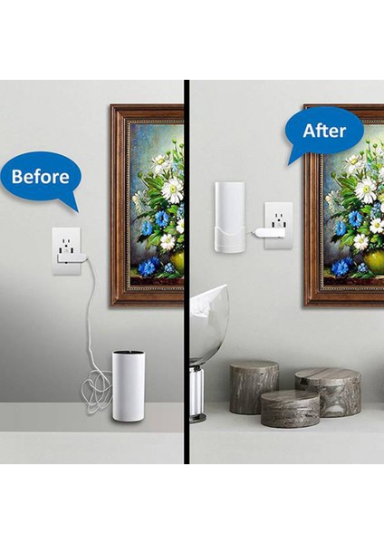 Tp-Link Deco M4/e4/p9/s4 Için Ofis Için Kablo Yönetimi ile Yönlendirici Duvara Montaj Braketi Mesh Wifi Sistemi Depolama Braketi (Yurt Dışından)