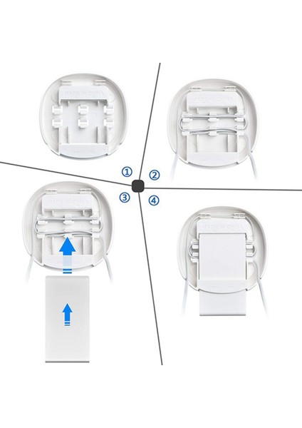Tp-Link Deco M4/e4/p9/s4 Için Ofis Için Kablo Yönetimi ile Yönlendirici Duvara Montaj Braketi Mesh Wifi Sistemi Depolama Braketi (Yurt Dışından)