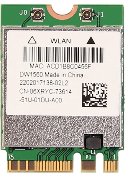 BCM94352Z DW1560 M.2 Wifi Adaptörü Kablosuz Kart 1200 Mbps 802.11AC 2.4 Ghz/5g Bluetooth 4.0 Ngff Kartı Mac Os Için (Yurt Dışından)