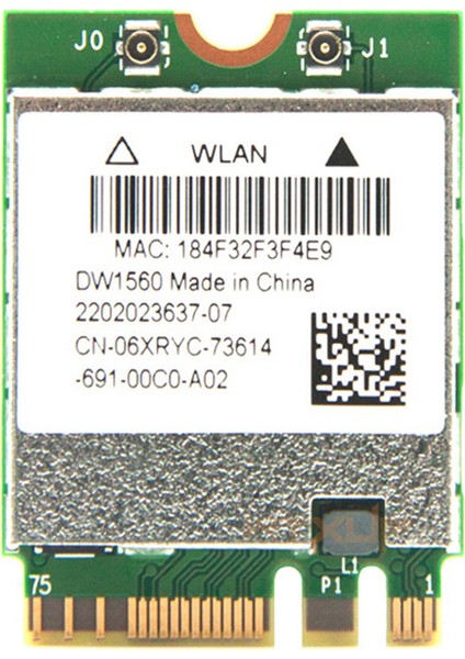 BCM94352Z DW1560 M.2 Wifi Adaptörü Kablosuz Kart 1200 Mbps 802.11AC 2.4 Ghz/5g Bluetooth 4.0 Ngff Kartı Mac Os Için (Yurt Dışından)