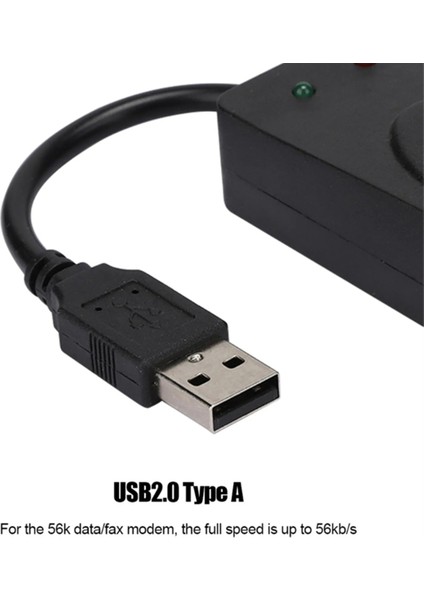 Faks Modem, Usb2.0 56K Harici Modem Sürücüsü, Tak ve Çalıştır USB Modem, Standart ve Genişletilmiş Talimat (Tek Port) (Yurt Dışından)