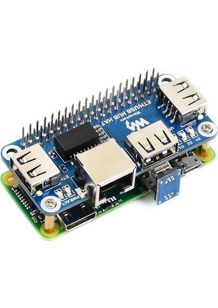 Waveshare 5V RJ45 Ethernet USB Hub Modülü Hat Genişletme Kartı Kalkanı Başlangıç Seti Rpı Raspberry Pi Zero W Wh 2W 2 3b Plus (Yurt Dışından)