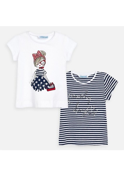 Kız Çocuk 2'li T-Shirt Set
