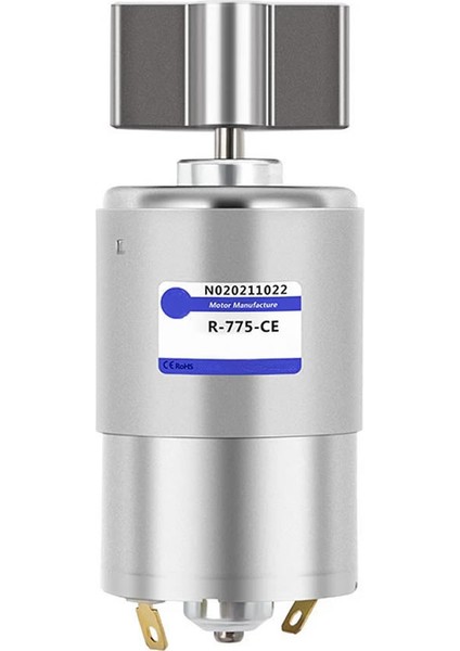 RS775 Dc 12V Titreşim Motoru 8000RPM Elektrikli Masaj Koltuk Güzellik Makinesi Kurbağa Hayvan Yem Besleyici Yüksek Hız Tork Çift Bilyalı Rulman