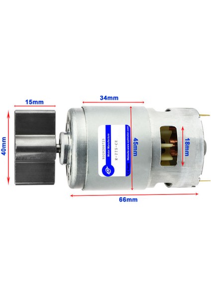 RS775 Dc 12V Titreşim Motoru 8000RPM Elektrikli Masaj Koltuk Güzellik Makinesi Kurbağa Hayvan Yem Besleyici Yüksek Hız Tork Çift Bilyalı Rulman modelleri