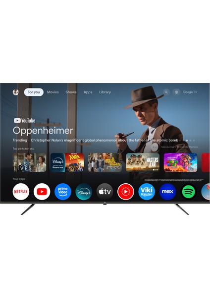 YE-65GFSG8 65" 165 Ekran 4K Ultra HD Google QLED TV