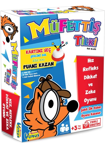 Müfettiş Tilki Eğlenceli Eğitici Zeka Oyunu