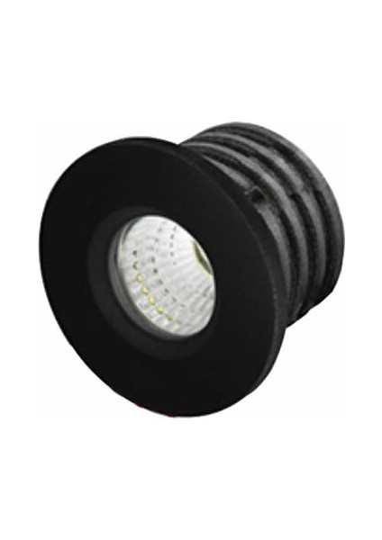 AH06-00101 3W Sıva Altı LED Mobil Spot Siyah Günışığı 3000K