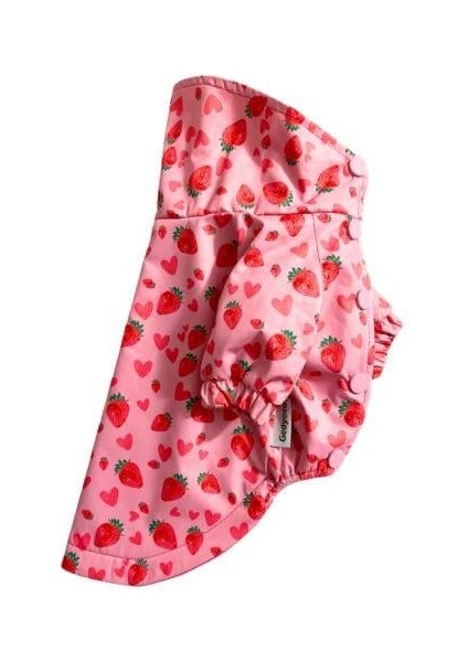 Çilekli Polarlı Küçük Irk Köpek Yağmurluğu fırsatları