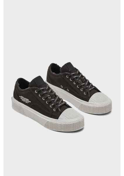 Logolu Kanvas Sneaker Ayakkabı Bayan Ayakkabı 2S4FSN023F14 001